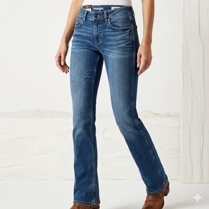Wrangler Retro Mae Bootcut Jeans Women 7/34 Mid Wash NWT